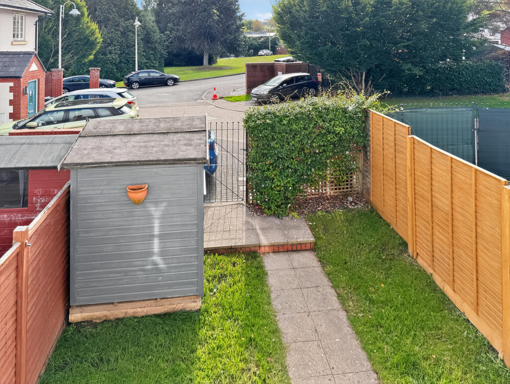Garden with rear access and shed