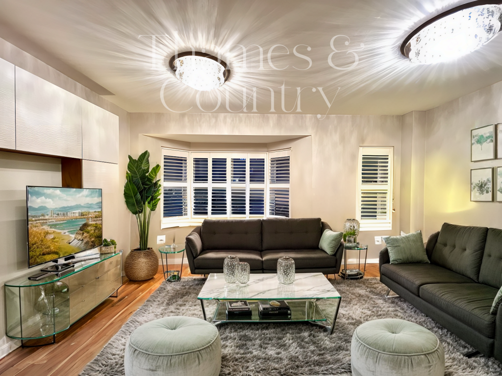 Living room Virtually staged