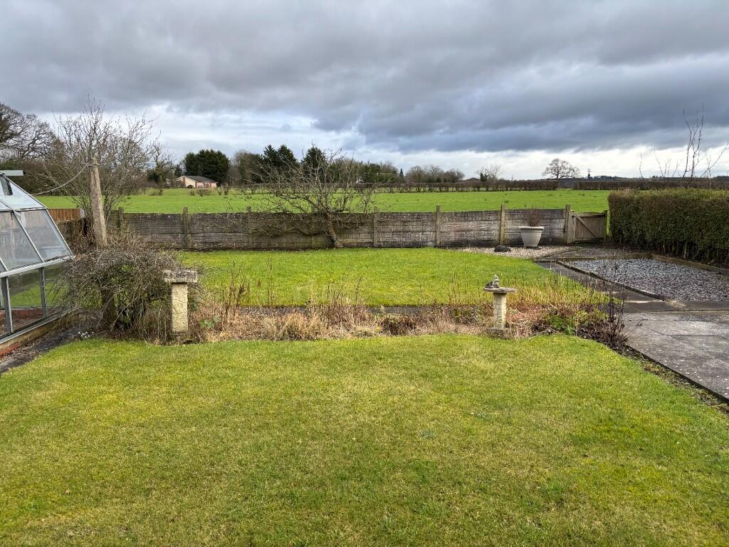 Rear garden and view