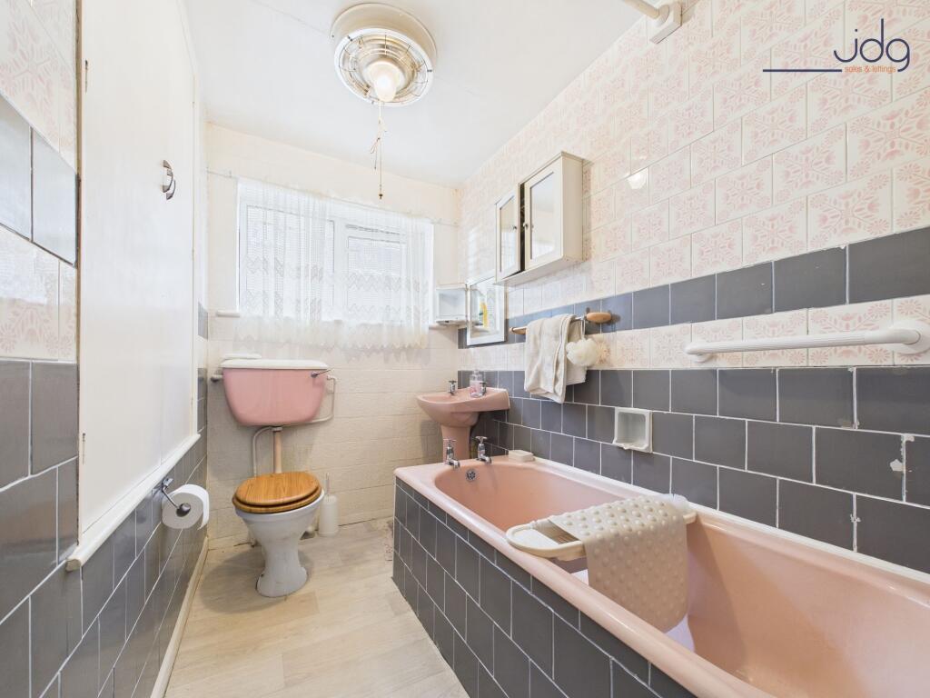 Bathroom with overhead shower