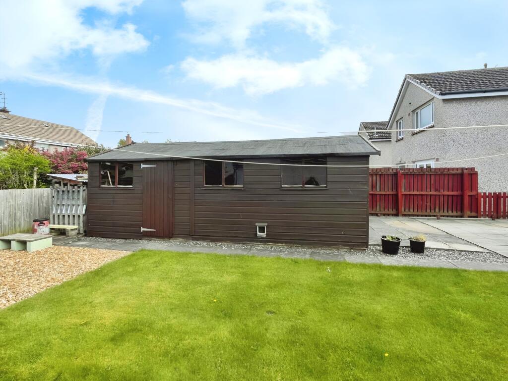 Rear garden lawn