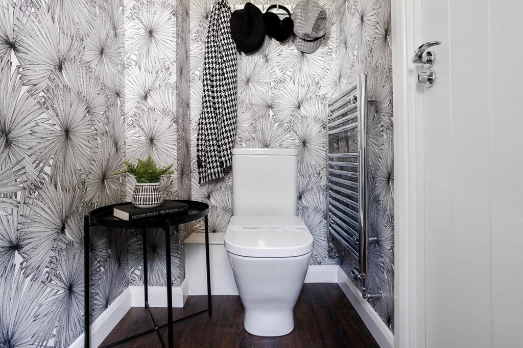 Convenient downstairs toilet