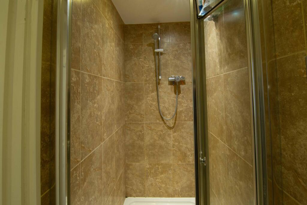 Walk in shower main house