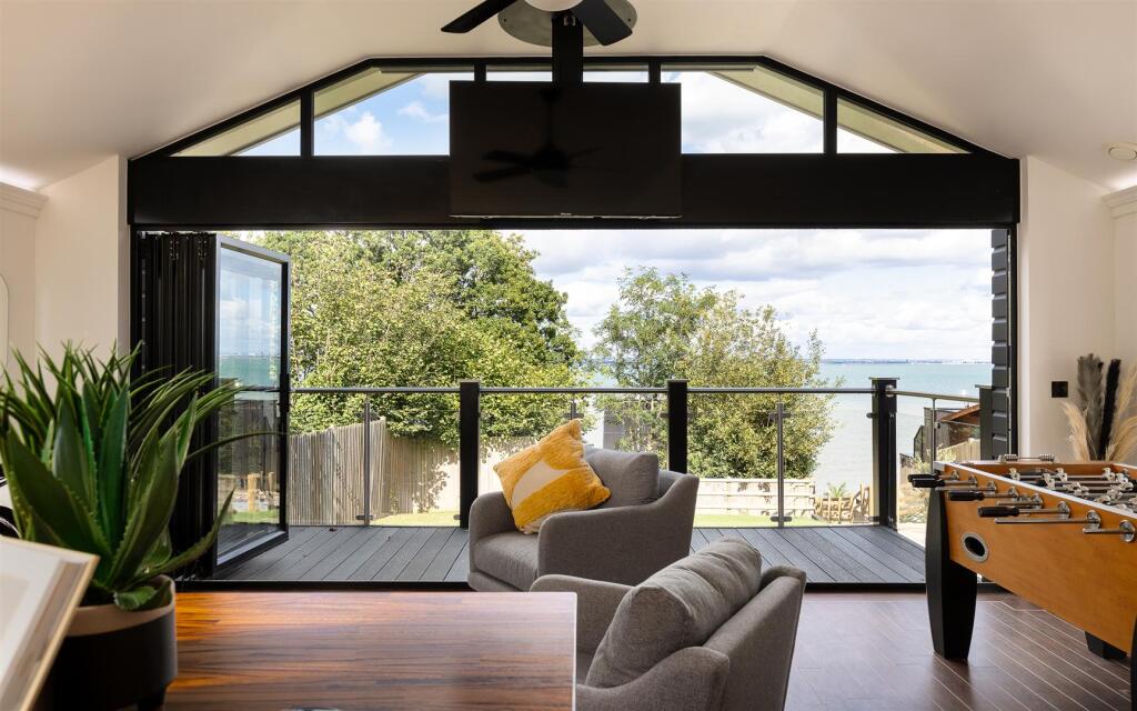 Open Plan Living Area and Upper Terrace