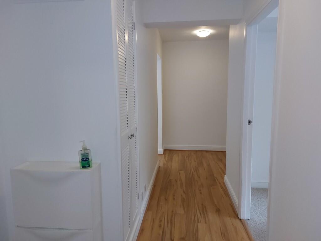 Hallway with stor...
