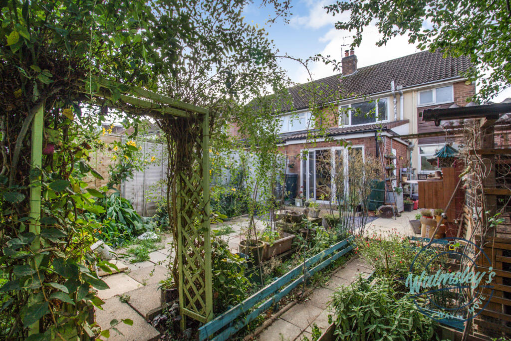 Private rear gardens
