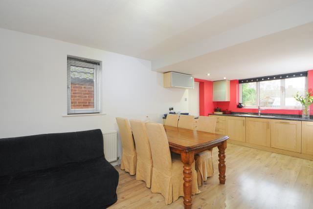 Dining through to kitchen area
