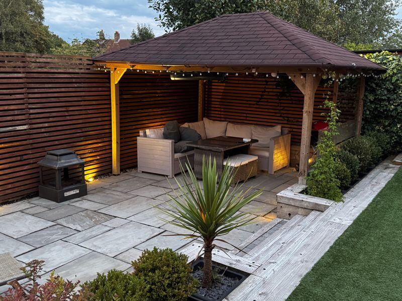 Rear Garden At Night