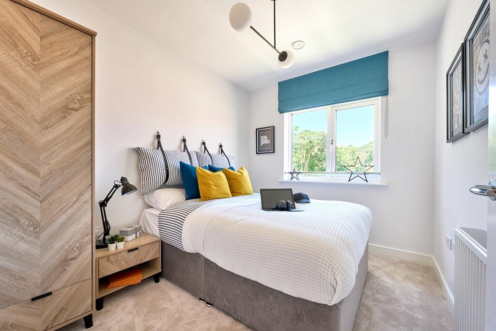 The second bedroom could make an ideal home office