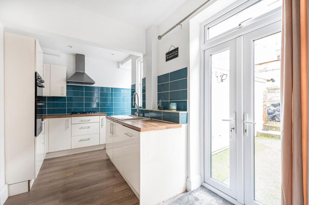 Kitchen into patio doors