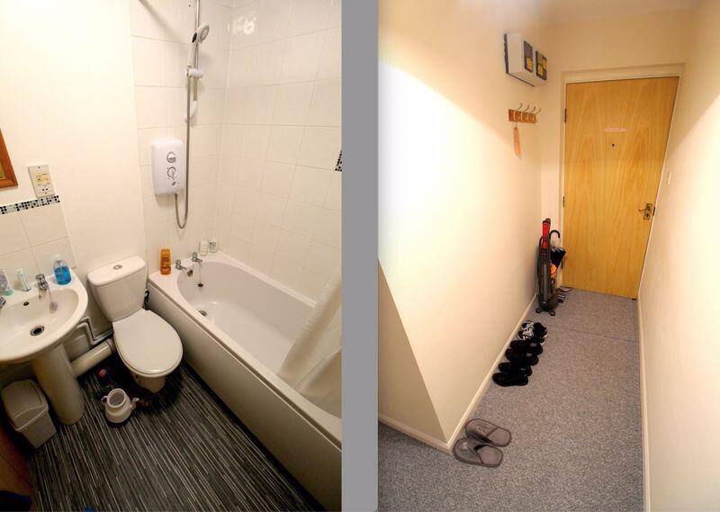 Bathroom and Hallway