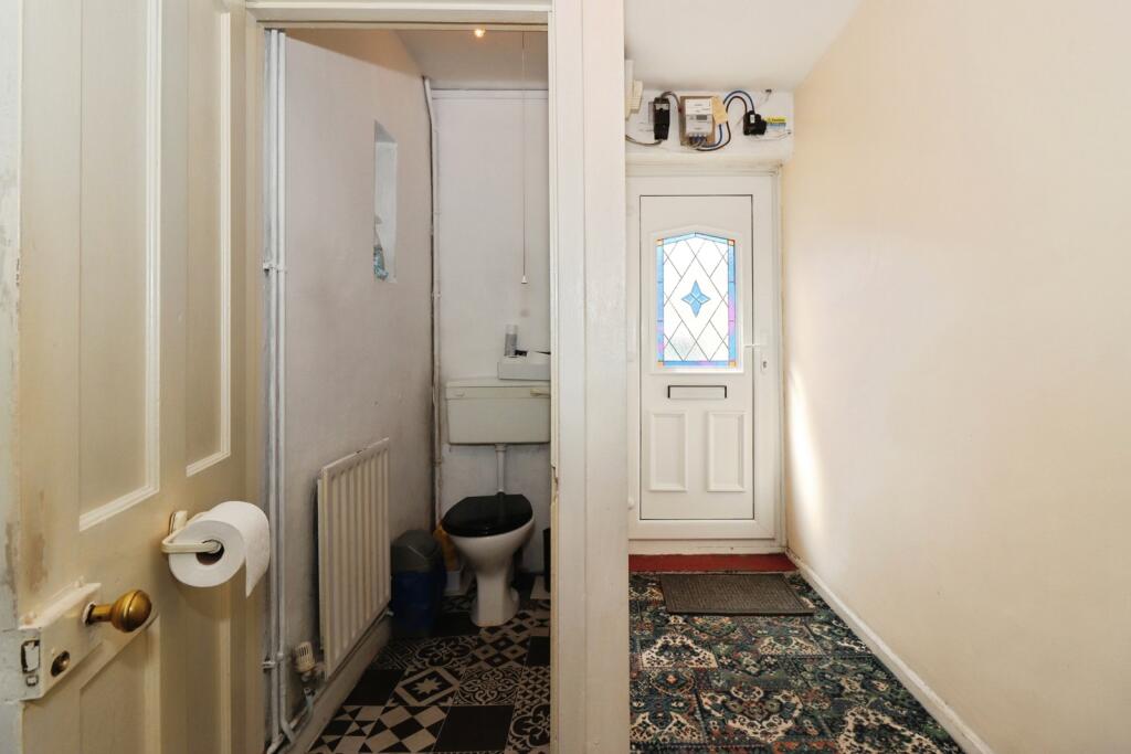 Toilet and Hallway