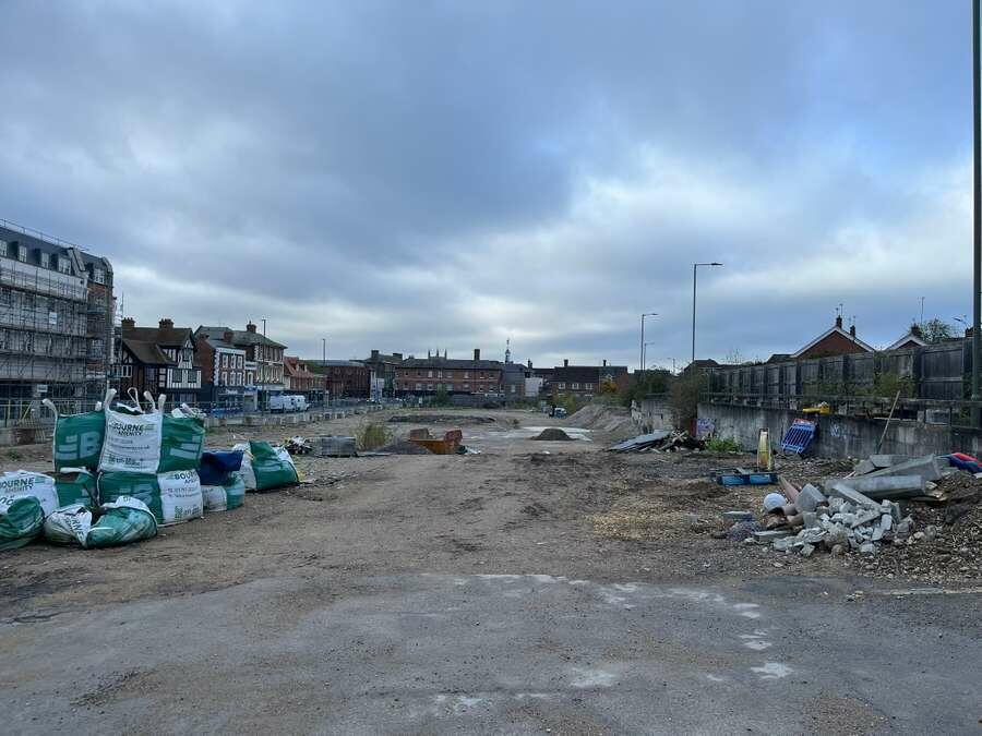 View looking south west