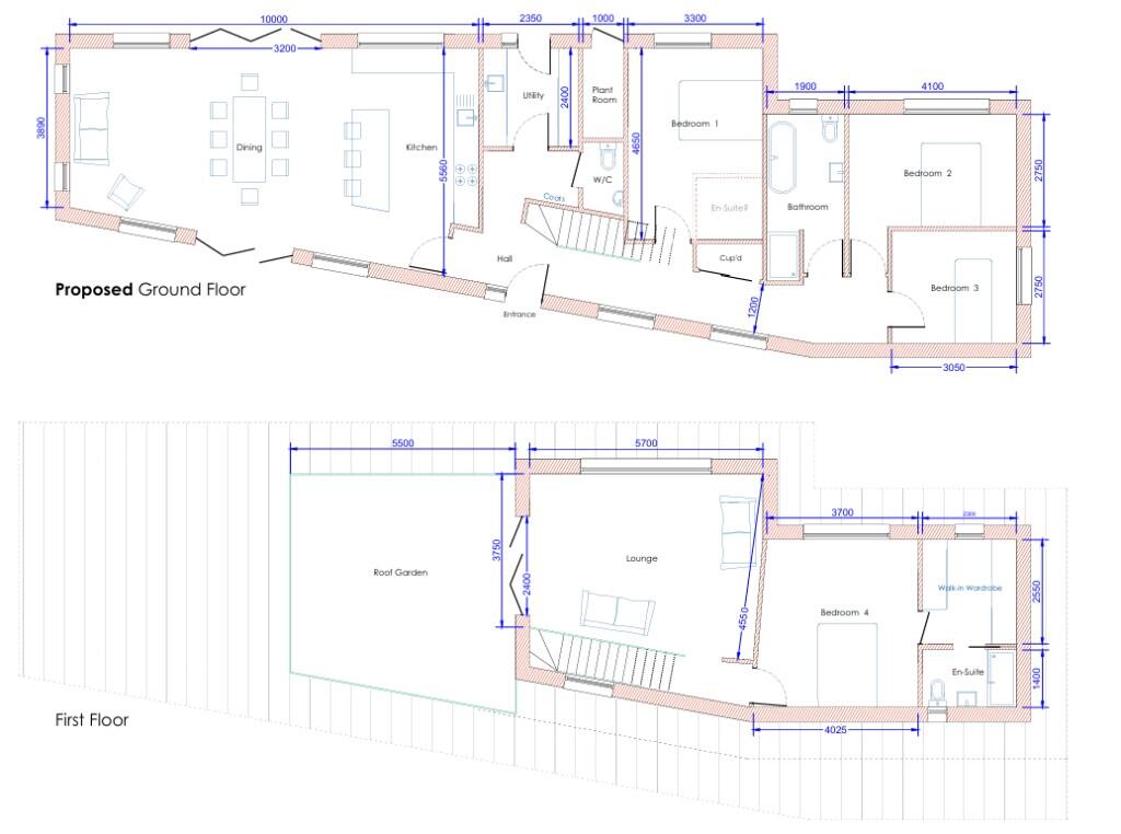 Proposed floorplans