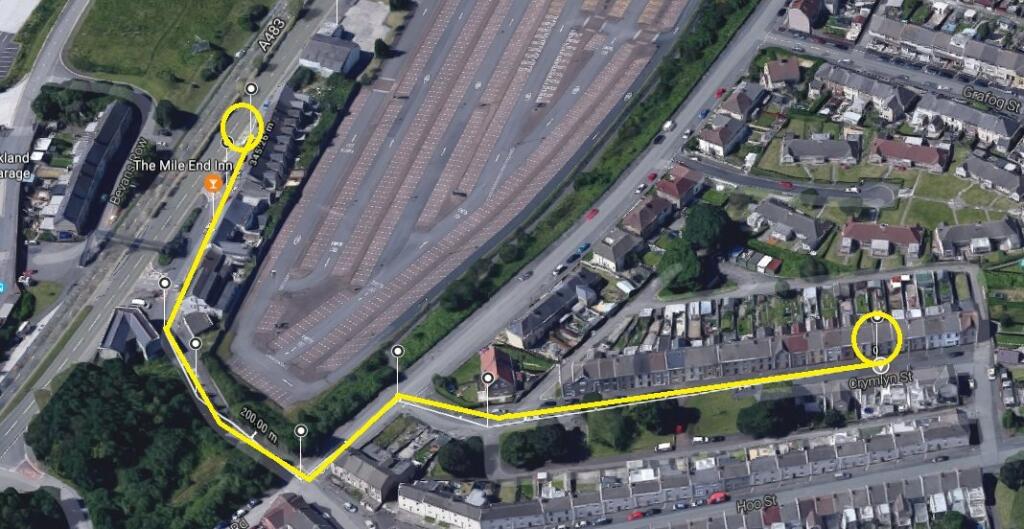 Map to bus stops