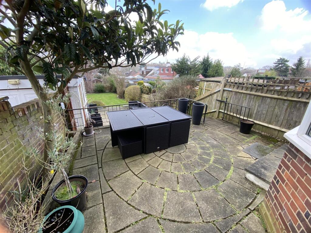 Rear garden patio
