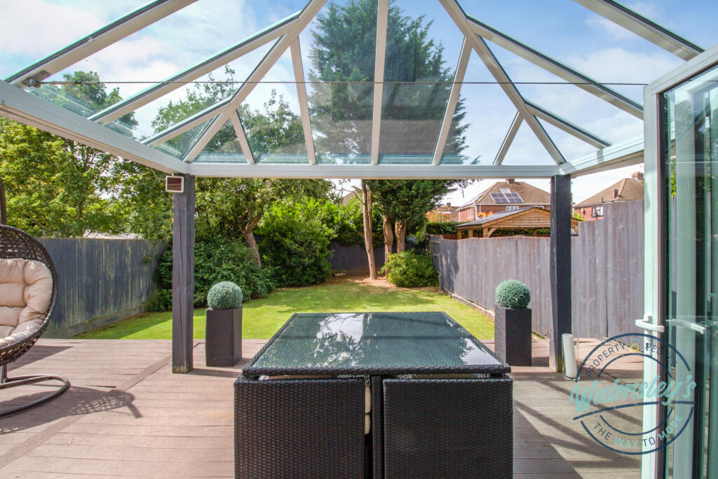 All weather decked terrace