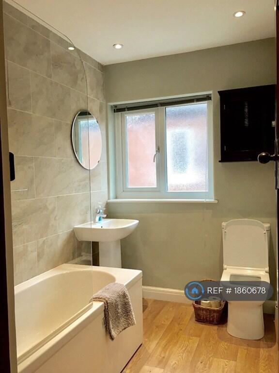 Upstairs Bathroom With Bath + Shower