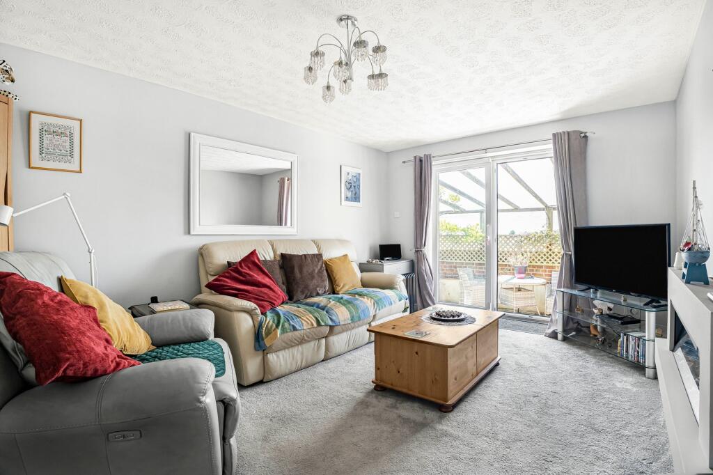 Living room onto front garden