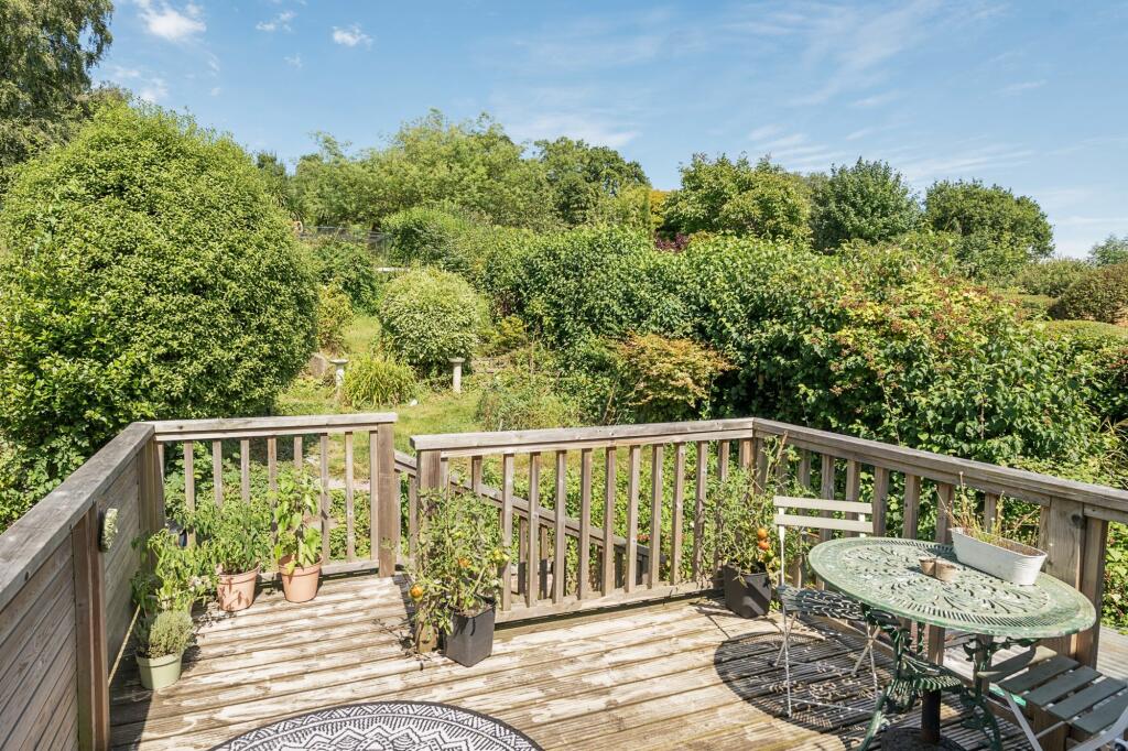 Decked Area overlooking Rear Garden