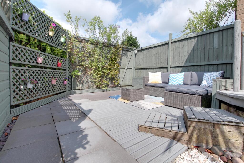 Part of the back garden Sunny and enclosed