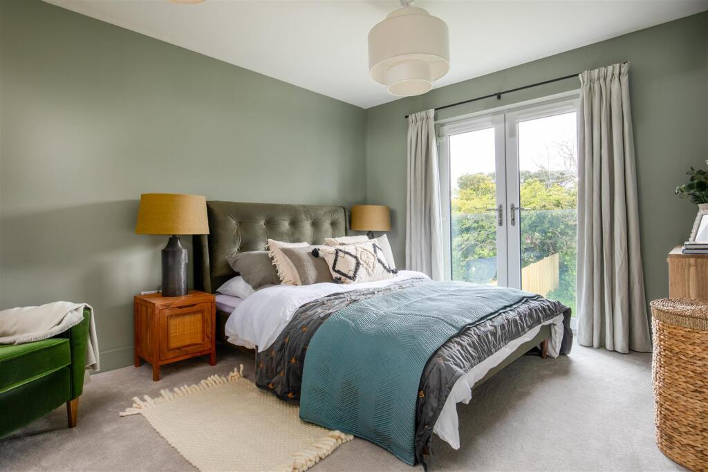 Luxurious Master Bedroom With Juliet Balcony