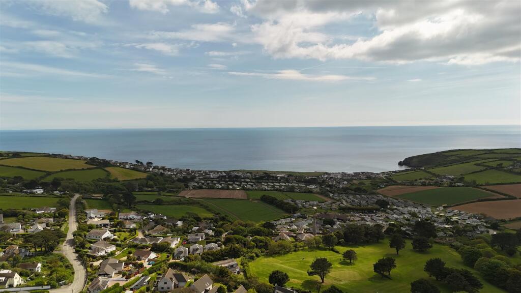 Aerial View taken from above the property to show