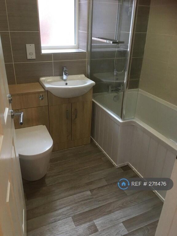 Designer Bathroom With Bath And Shower