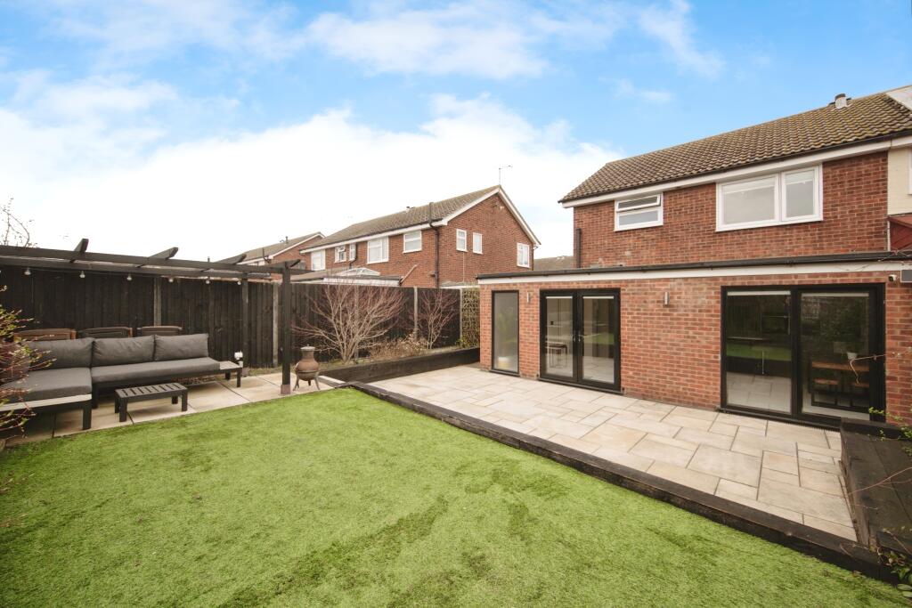 View Of The Private Rear Garden With Extension