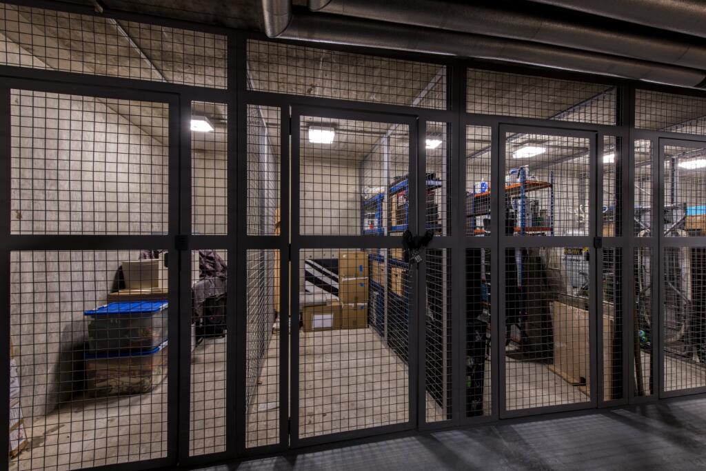 Storage Cage in building basement