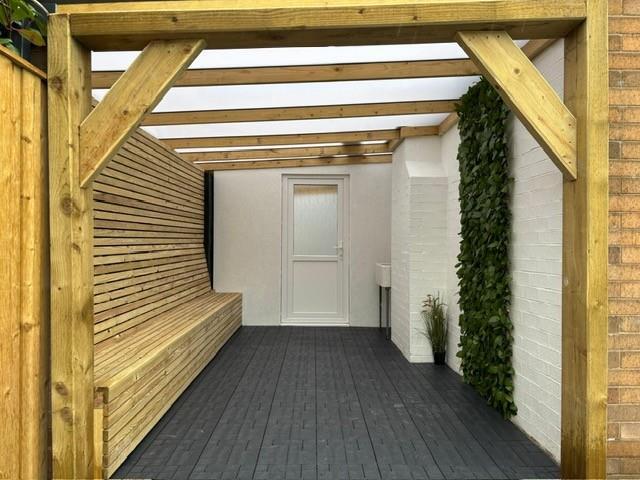 sheltered seating area