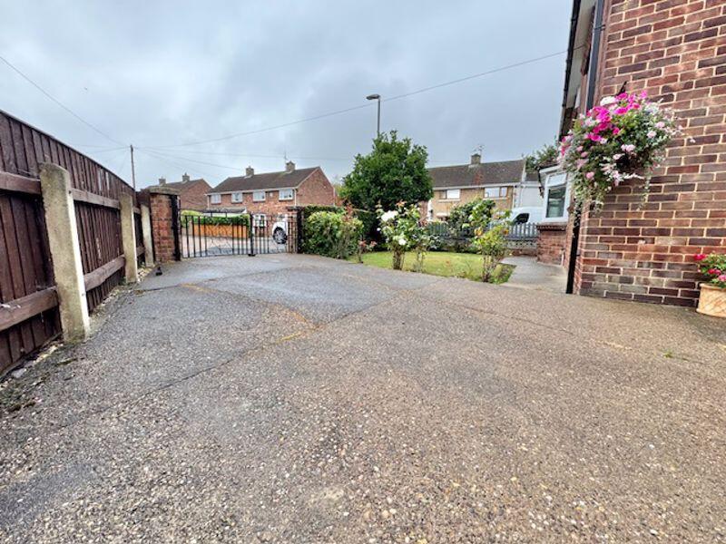 Driveway and front 