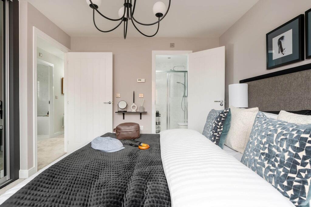 The main bedroom offers you space to unwind away from the rest of the home