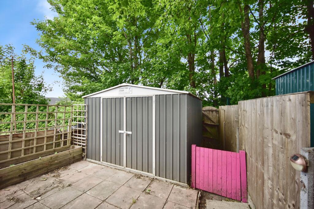 Garden Storage &amp; Patio Area
