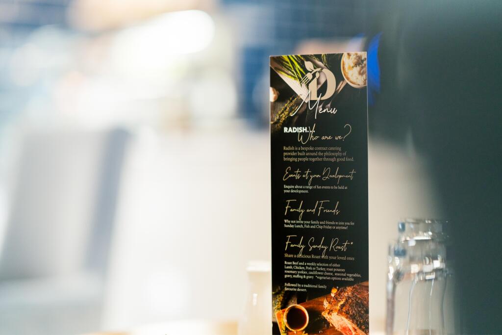 Bistro menu  