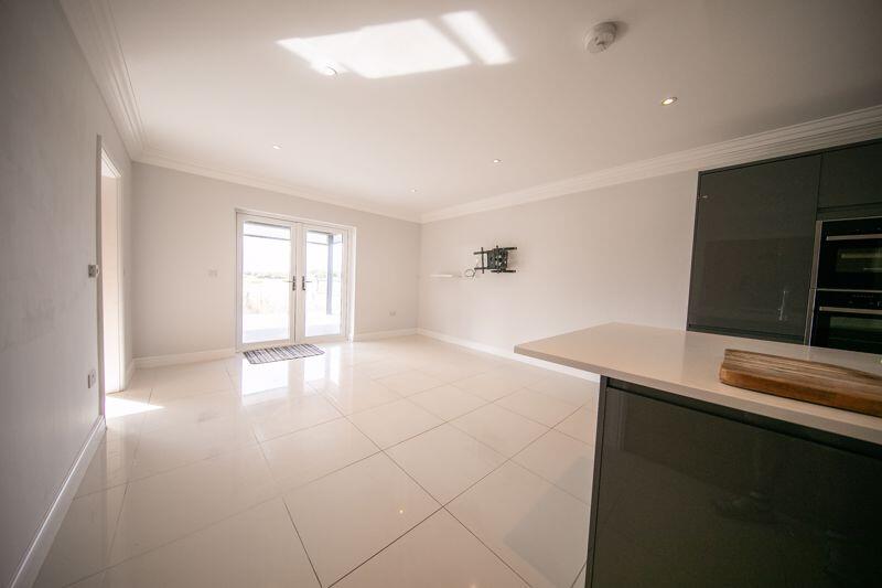 Open plan living and dining space