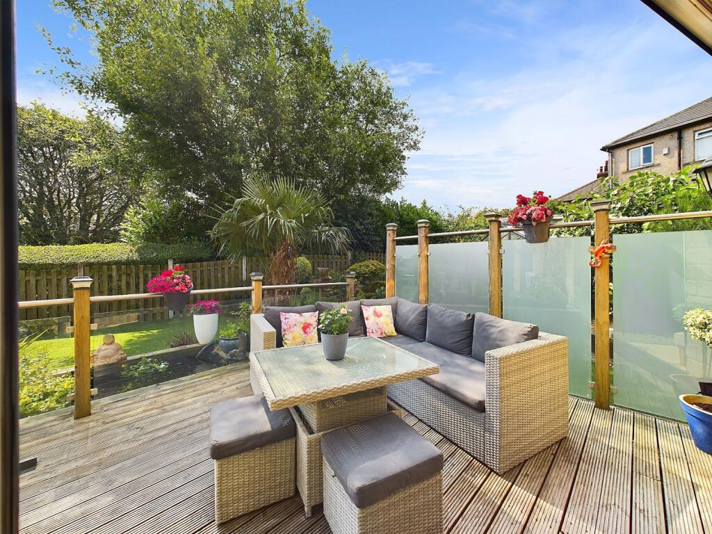 Decked Patio with Glass Balustrade