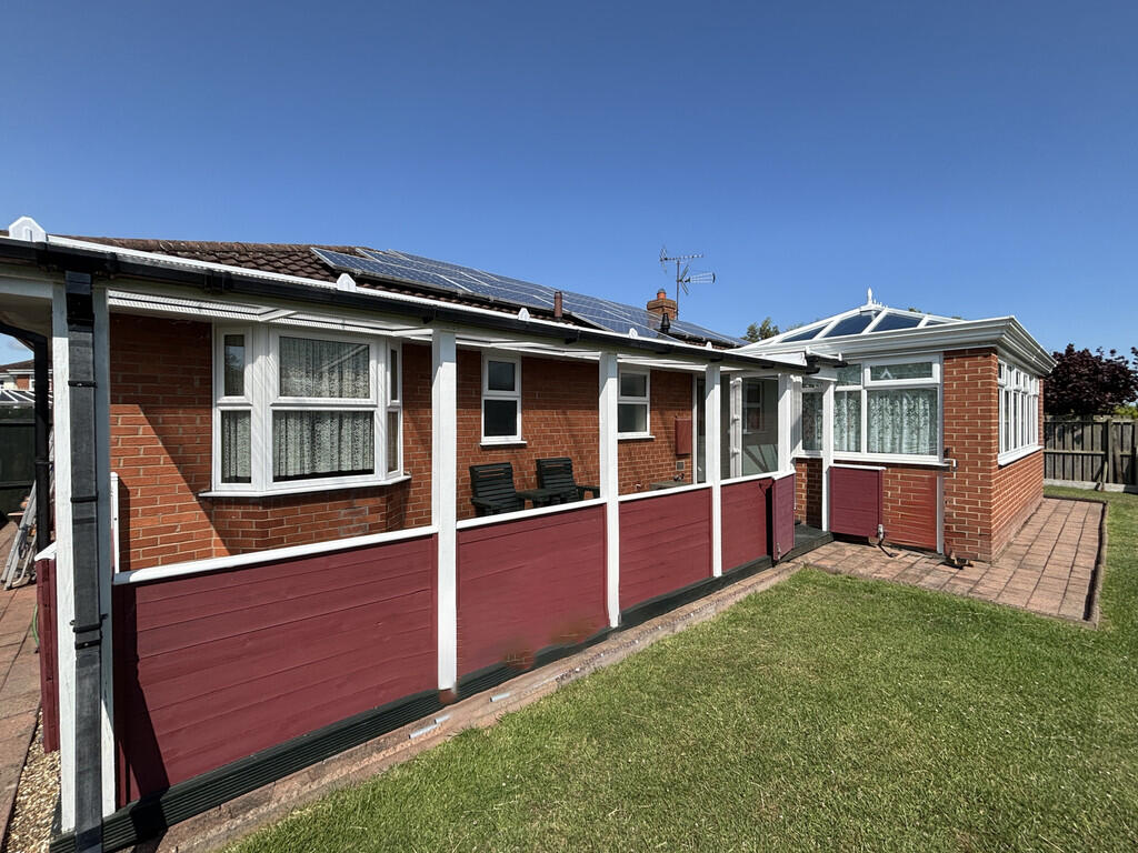 Rear with porch