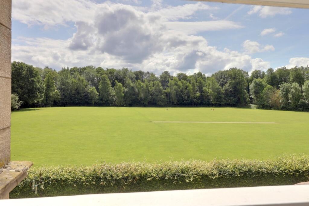 Gorgeous outlook over the cricket field
