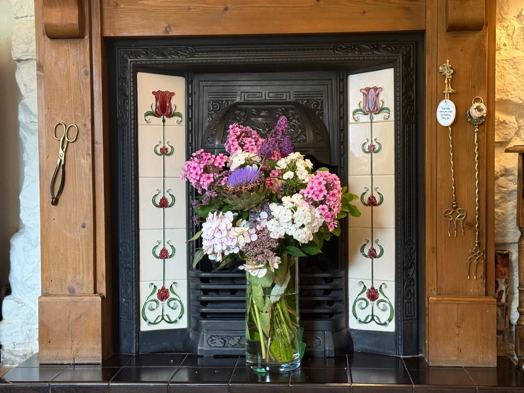 Pretty feature fire place