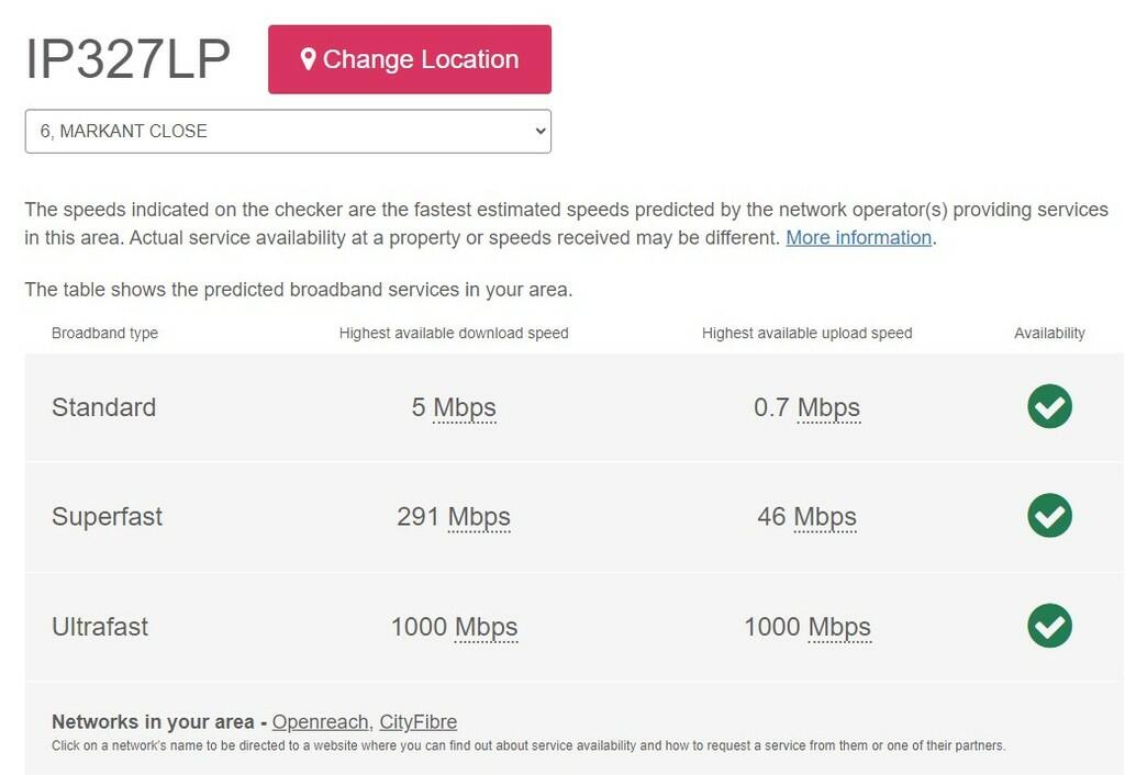 BROADBAND SPEED