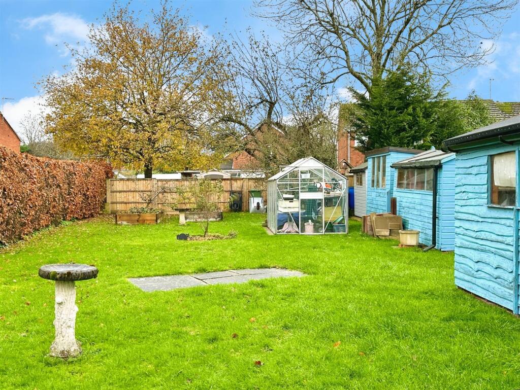 rear of garden/sheds