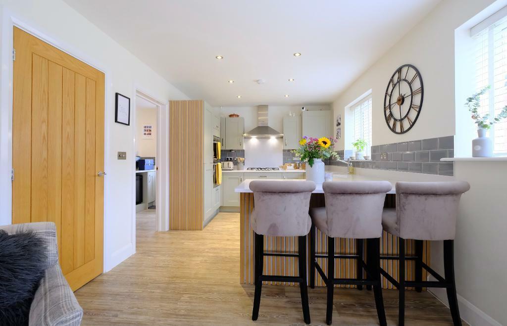 28' long kitchen/family room/dining