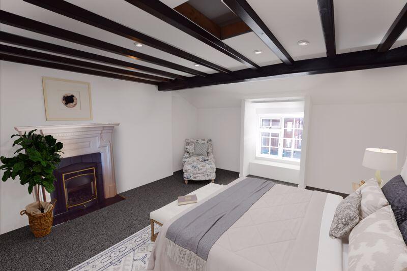 Virtually Staged - Top Floor Bedroom