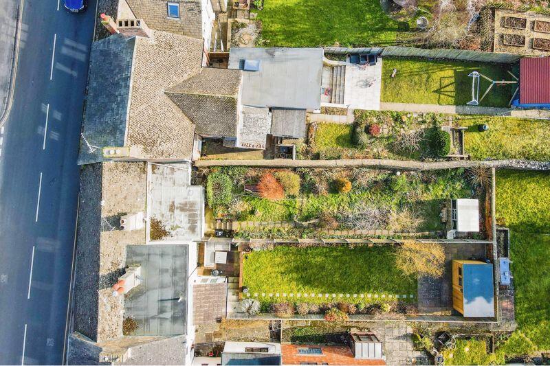 Overhead view of plot