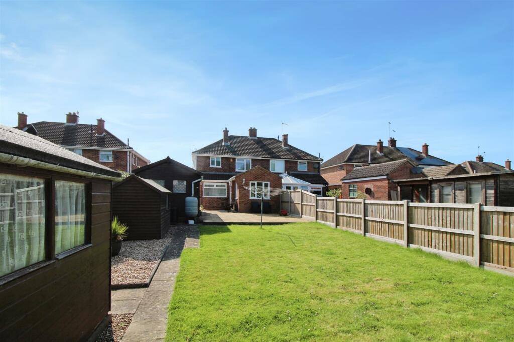 Rear of property