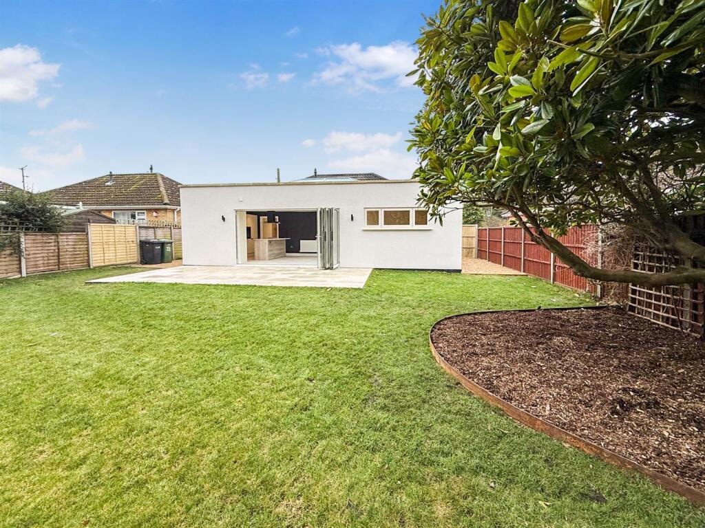 Rear of property