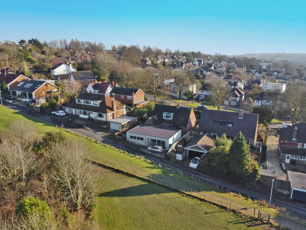 Aerial Drone rear view