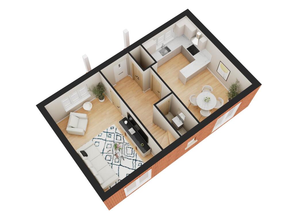 3D Floorplan - Ground Floor