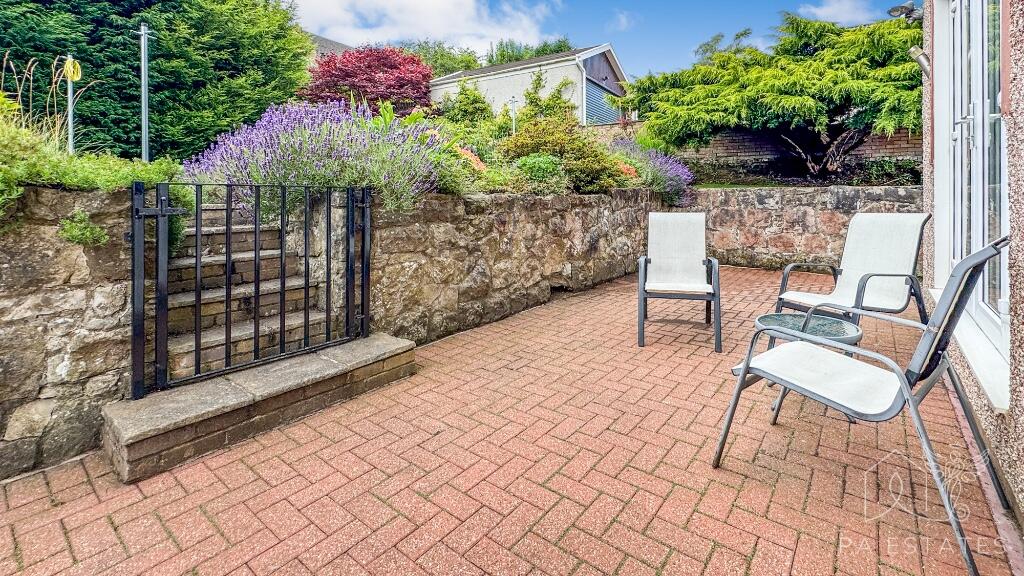 Rear patio.